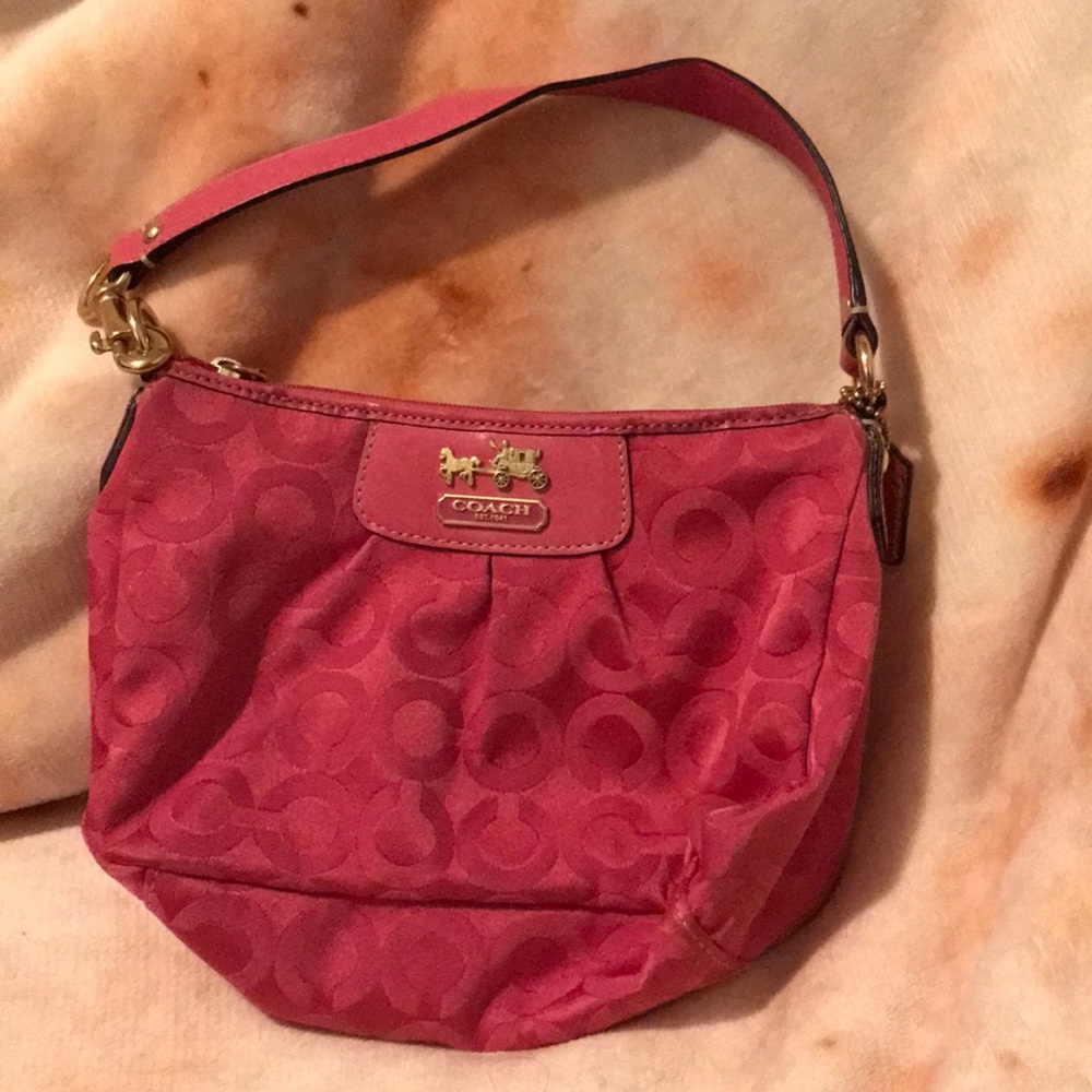 Small pink Coach purse